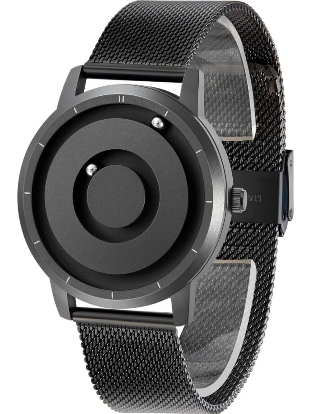 Unisex Magnetic Watch with Swiss Quartz Movement & Floating Balls Dial, 5ATM